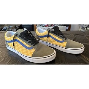 Vans Shoes Sneakers Mens 11 Old Skool OTW Multi Deep Lichen Green Rally Checker